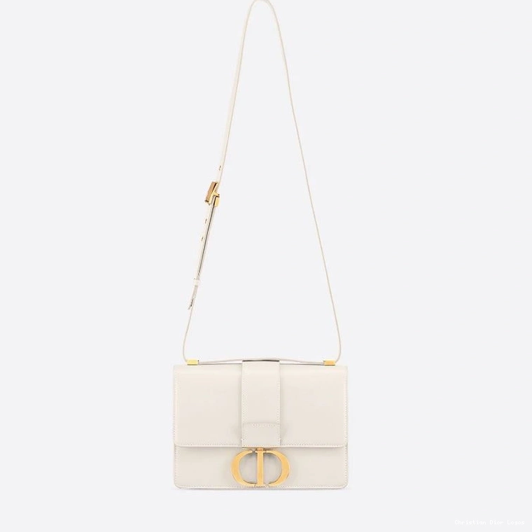 Cheap White Calfskin Dior Montaigne Box 30 Bag 0807 Luxury